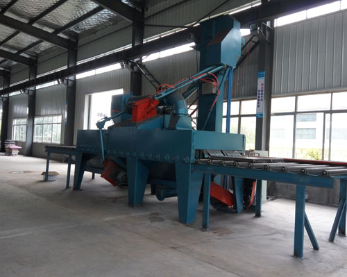 拋丸機型號Q368通過式拋丸機示意圖 拋丸機型號Q368通過式拋丸機示意圖