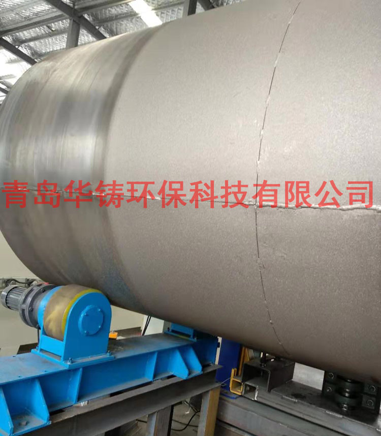 大型鋼管外壁拋丸機除銹效果圖 大型鋼管外壁拋丸機除銹效果圖