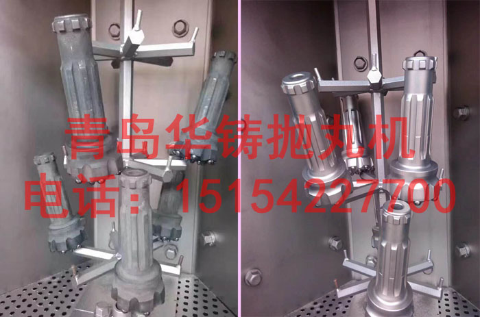 鉆頭拋丸強化機效果對比圖 鉆頭拋丸強化機效果對比圖
