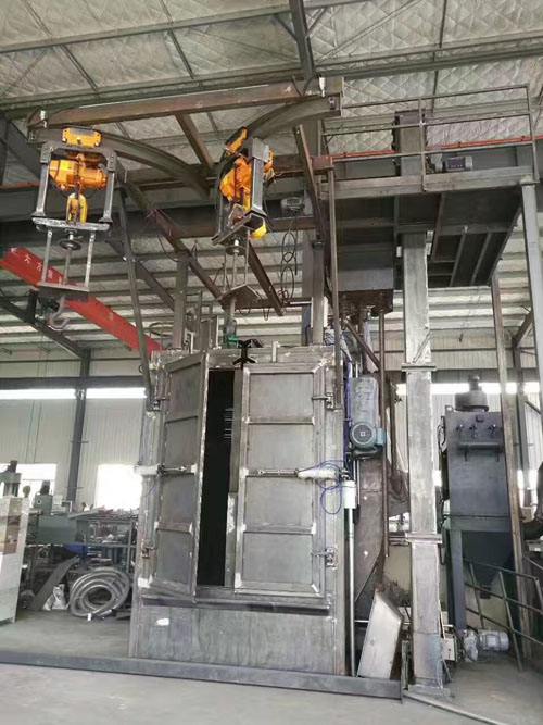 抽油桿吊鉤式拋丸機展示圖 抽油桿吊鉤式拋丸機展示圖