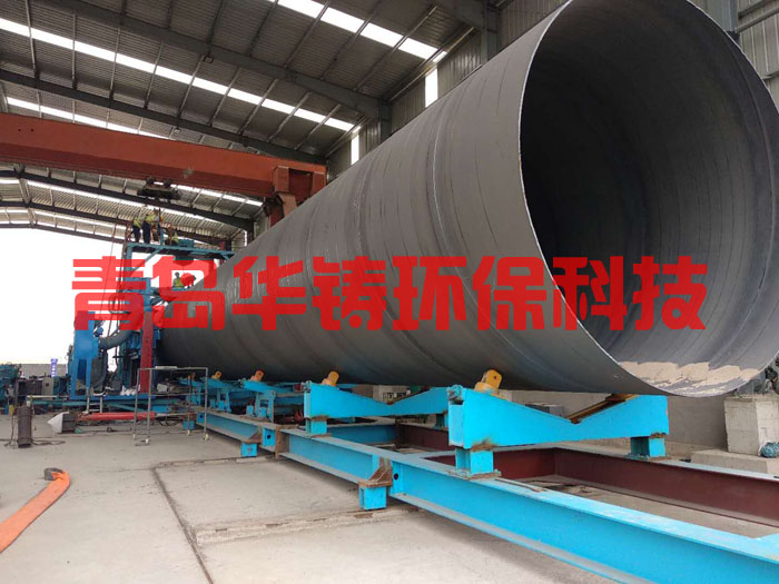 大型圓鋼外壁除銹機施工現(xiàn)場圖 大型圓鋼外壁除銹機施工現(xiàn)場圖