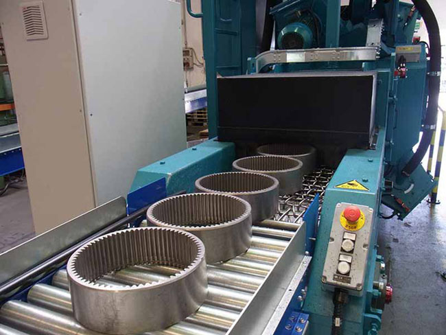 車輪拋丸機,輥道通過式清理設備 車輪拋丸機,輥道通過式清理設備