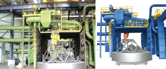 臺車式拋丸機 臺車式拋丸機