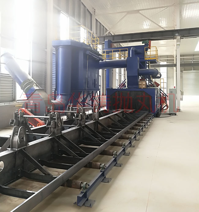 半掛車中橋底盤拋丸機(jī) 半掛車中橋底盤拋丸機(jī)